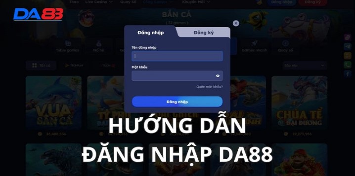 Chi tiết những bước đăng nhập DA88 siêu đơn giản