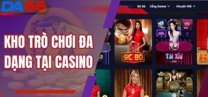 Đa dạng sảnh cược đến từ nhà cung cấp chất lượng
